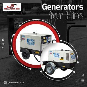 generator hire options in Leicestershire at JB Tool Hire