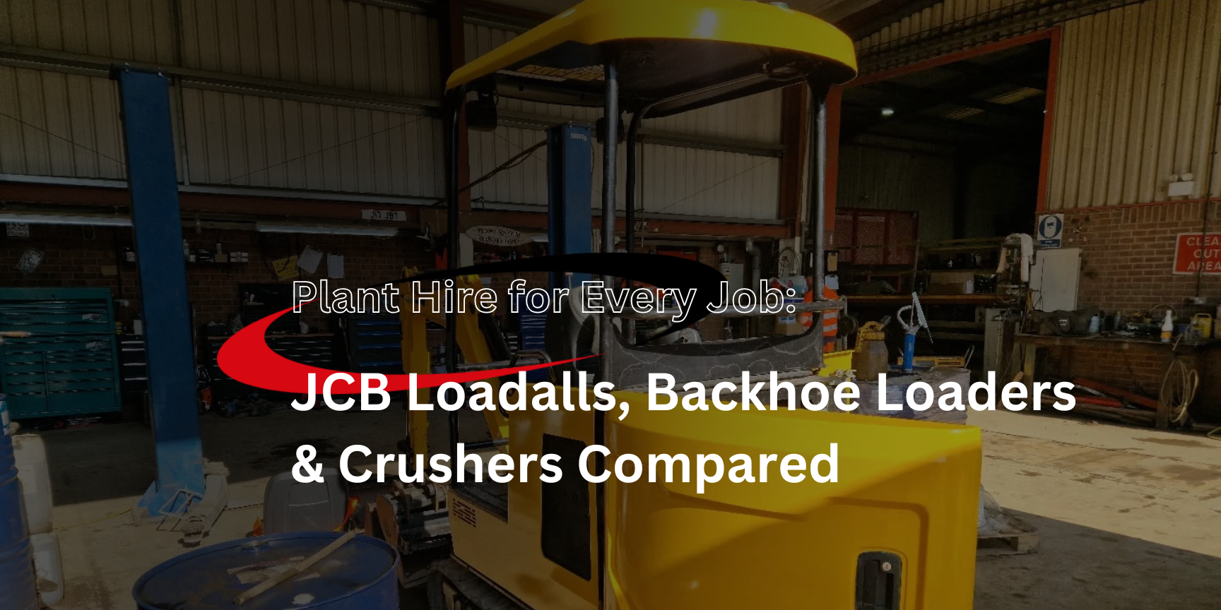 Plant Hire for Every Job: JCB Loadalls, Backhoe Loaders & Crushers Compared
